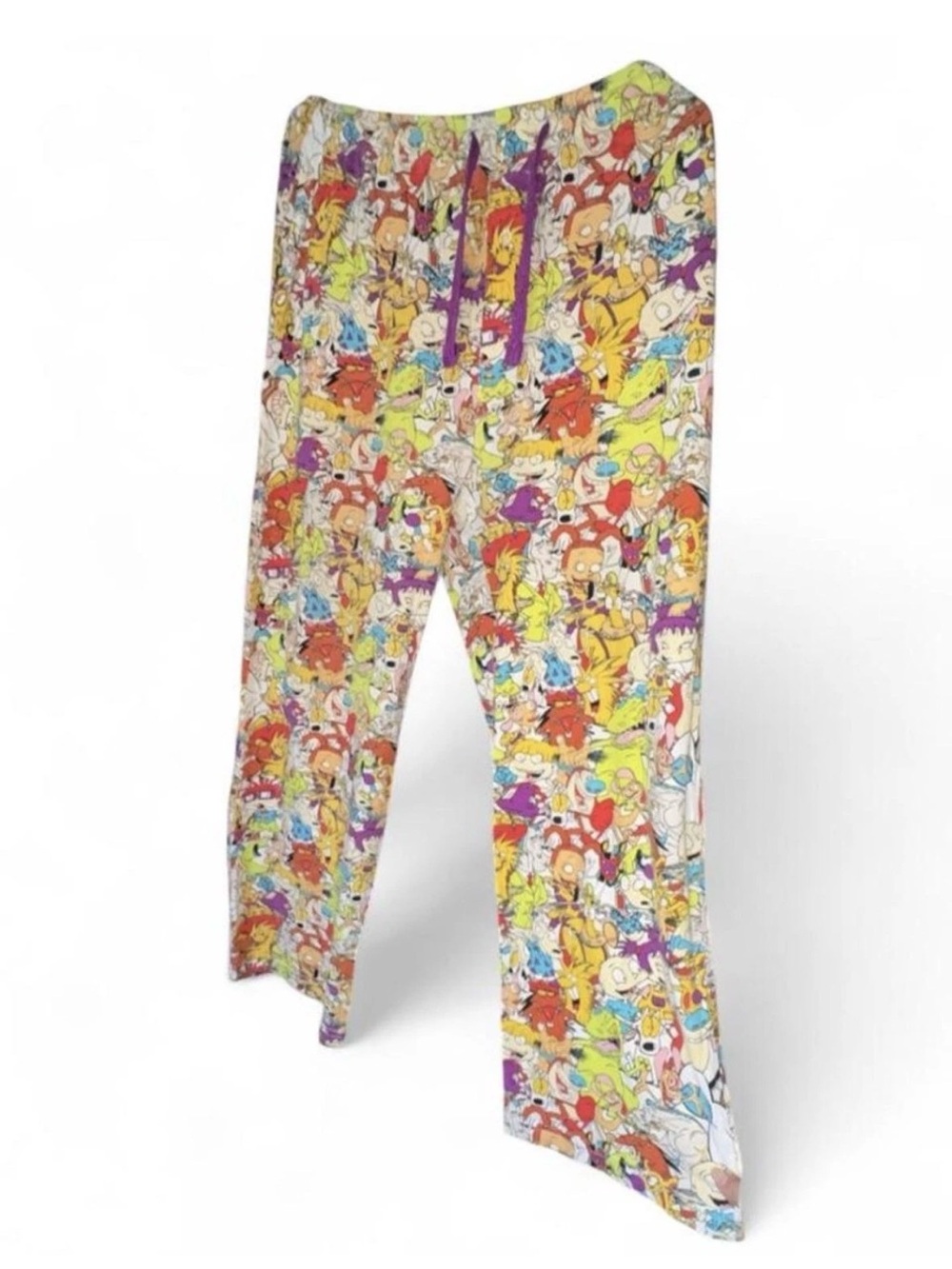 Rare Nickelodeon 90s Kid Nostalgic Themed Rugrats Pajamas Pants Size M Unisex